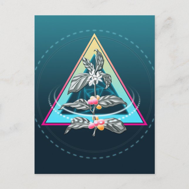 coffee plant cosmico postcard (Front)