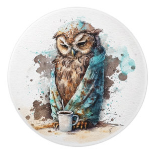 Coffee Please Ceramic Knob