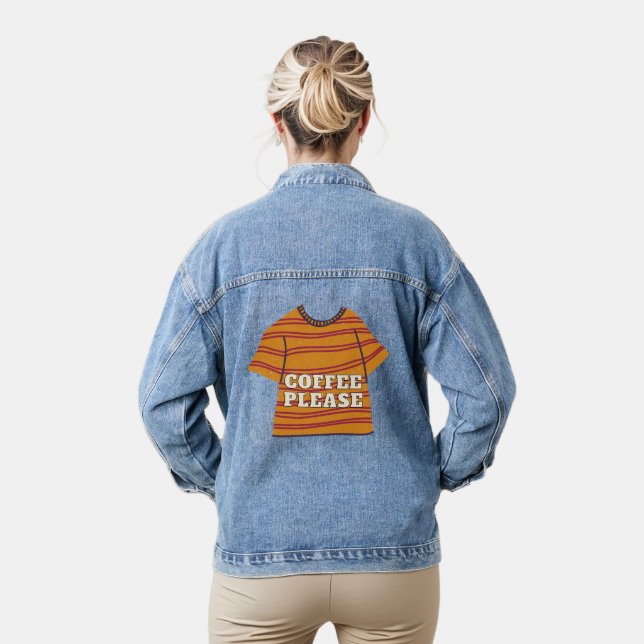 coffee please denim jacket (Model)