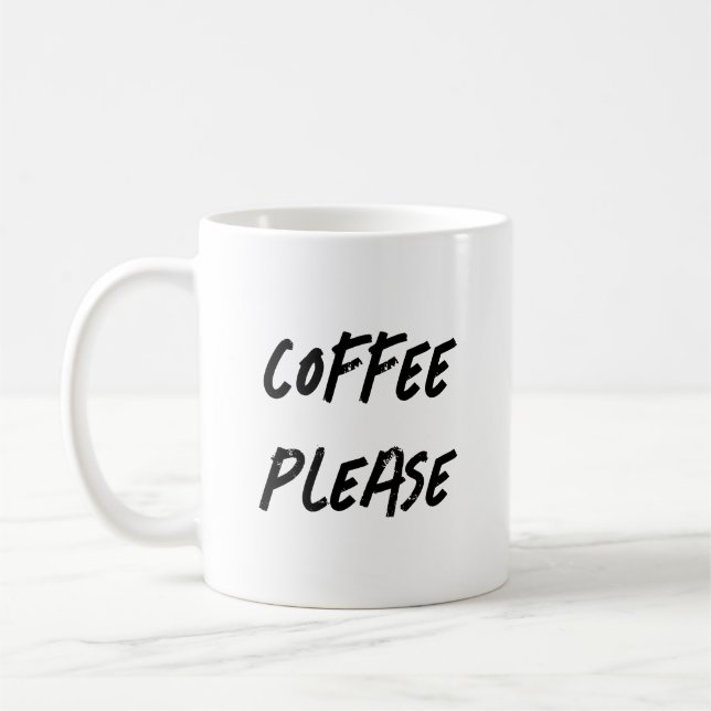 Coffee Please Mug (Left)
