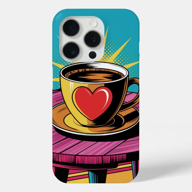Coffee Pop art Case-Mate iPhone Case (Back)