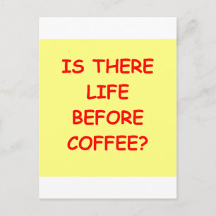 coffee postcard