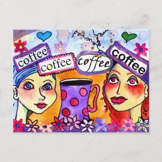 coffee postcard