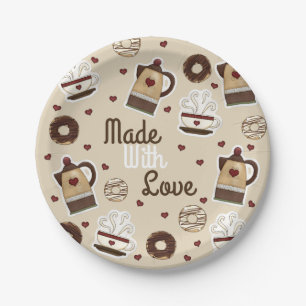 Coffee Pot and Cup Paper Plate