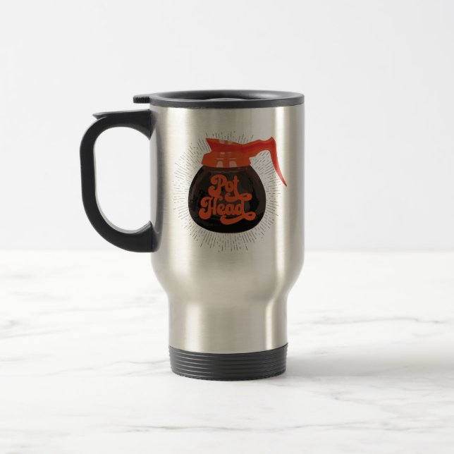 (Coffee) Pot Head Travel Mug (Left)