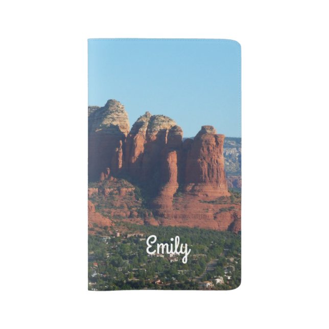 Coffee Pot Rock I in Sedona Arizona Large Moleskine Notebook (Front)
