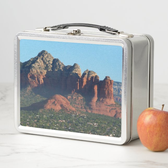 Coffee Pot Rock I in Sedona Arizona Metal Lunch Box (In Situ)