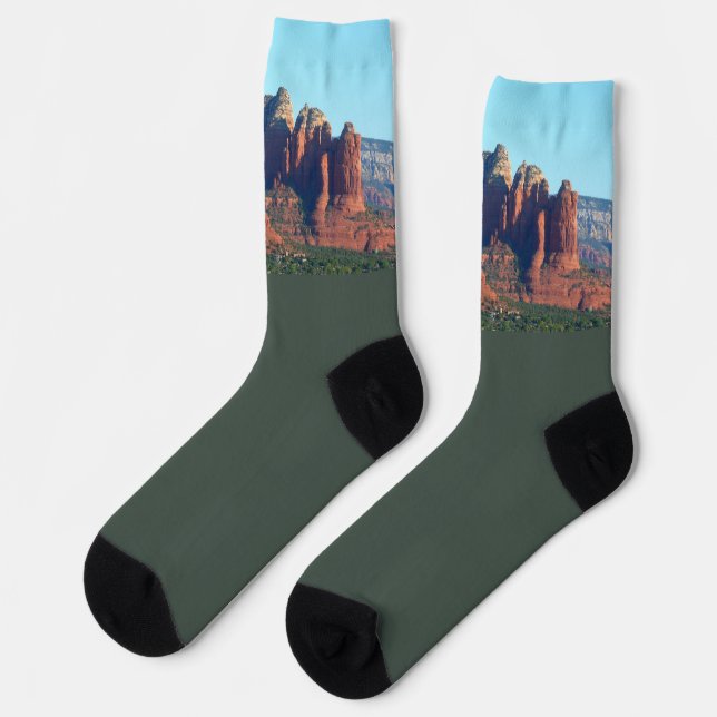 Coffee Pot Rock I in Sedona Arizona Socks (Left)