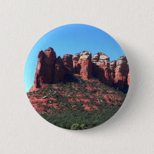 Coffee Pot Rock II in Sedona Arizona 2 Inch Round Button