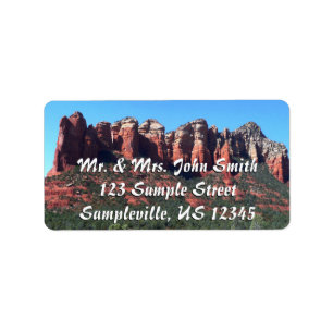 Coffee Pot Rock II in Sedona Arizona Label