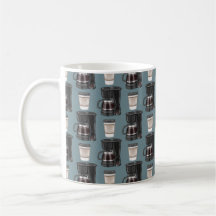 Coffee Pots and Paper Cups Coffee Mug
