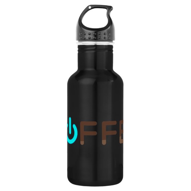 Coffee Power (Blue) 532 Ml Water Bottle (Front)