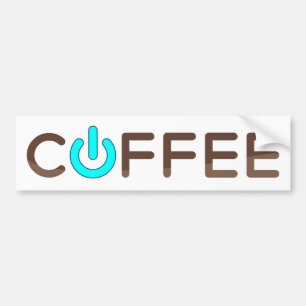 Coffee Power (BLue) Bumper Sticker