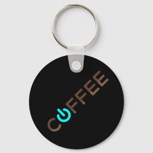 Coffee Power (Blue) Keychain