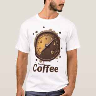 Coffee Powered Vintage Fuel Gauge Caffeine Energ T-Shirt