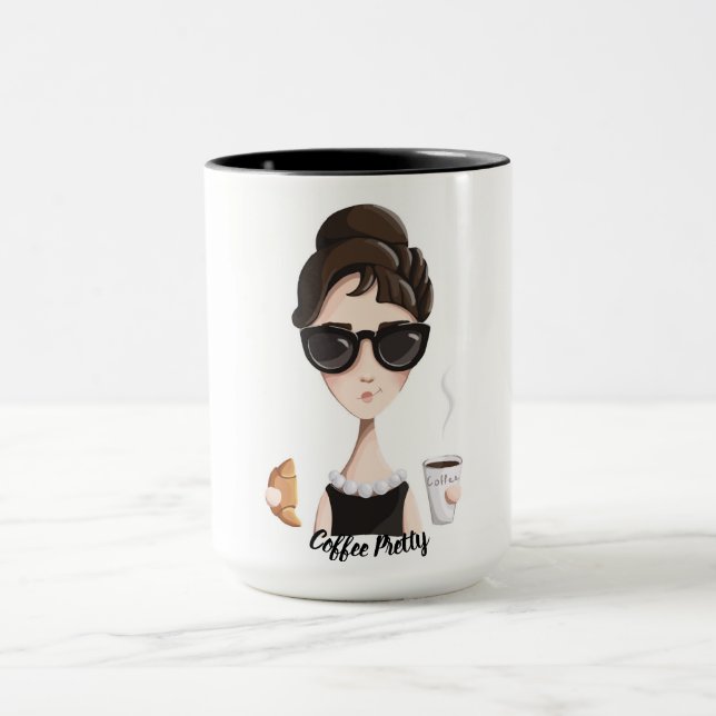 Coffee Pretty Pearls and Coffee Mug (Center)