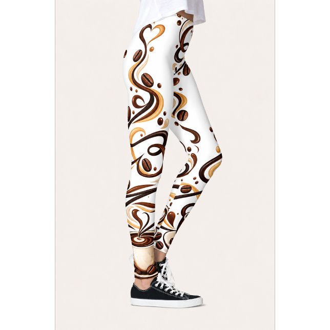 Coffee Print Leggings for Coffee Lovers (Creator Uploaded)
