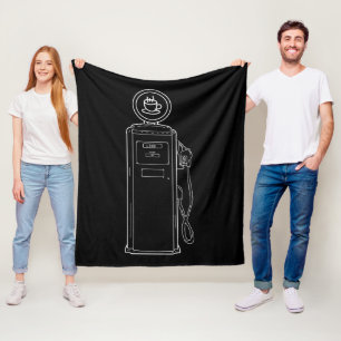 Coffee Pump Fleece Blanket