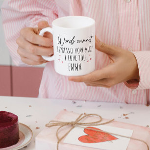 Coffee Pun Say I Love You Funny Valentines Day  Mug