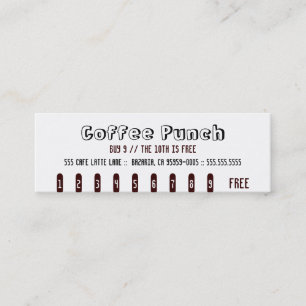Coffee Punch Card