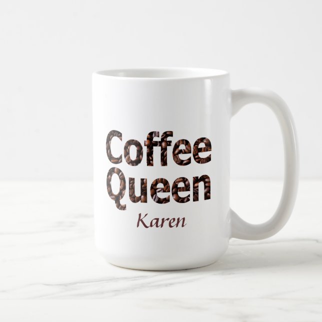 Coffee Queen Personalized Mug (Right)