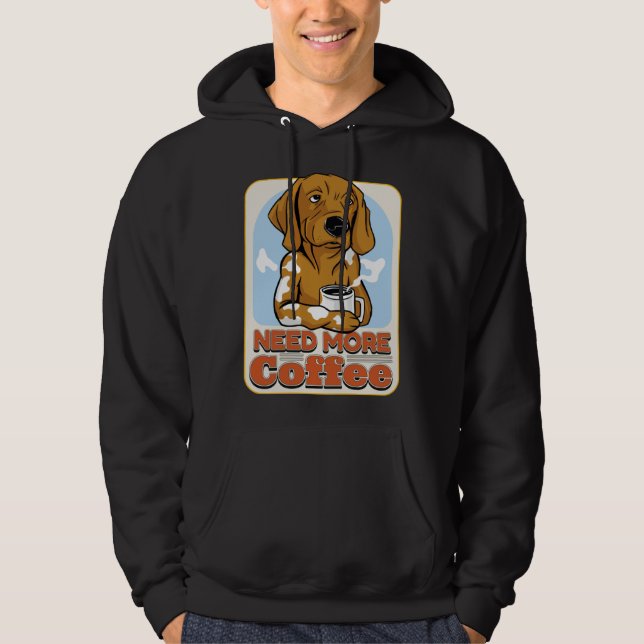 Coffee Quote Coffee  Cappuccino I Love Coffee Hoodie (Front)