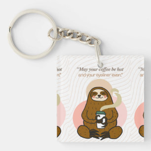  coffee quote  keychain