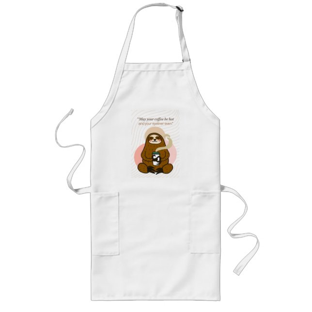  coffee quote  long apron (Front)