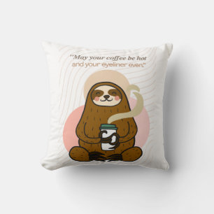  coffee quote  throw pillow