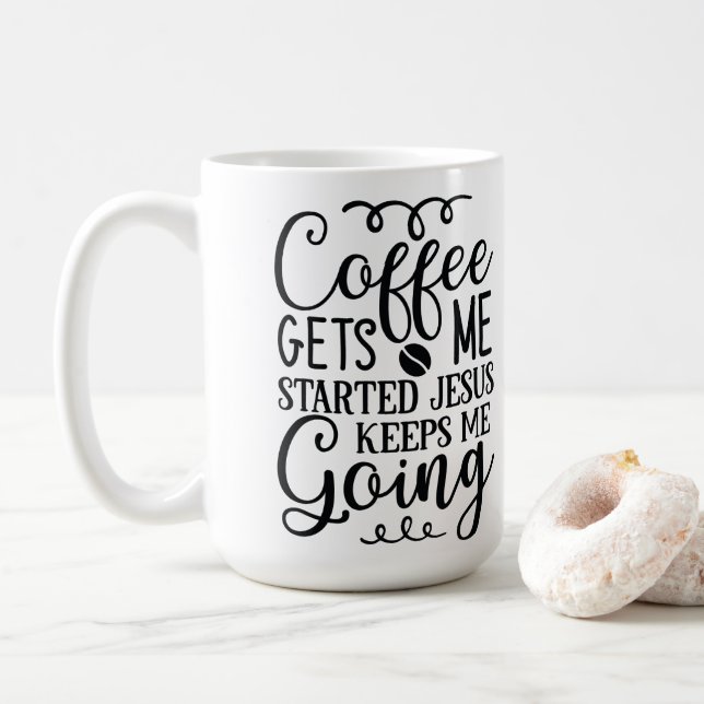 Coffee Quotes Mug (With Donut)