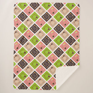 COFFEE QUOTES SHERPA BLANKET