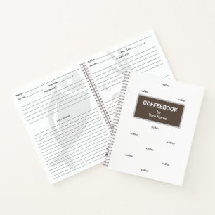 Coffee Recipe Book wth Your Name