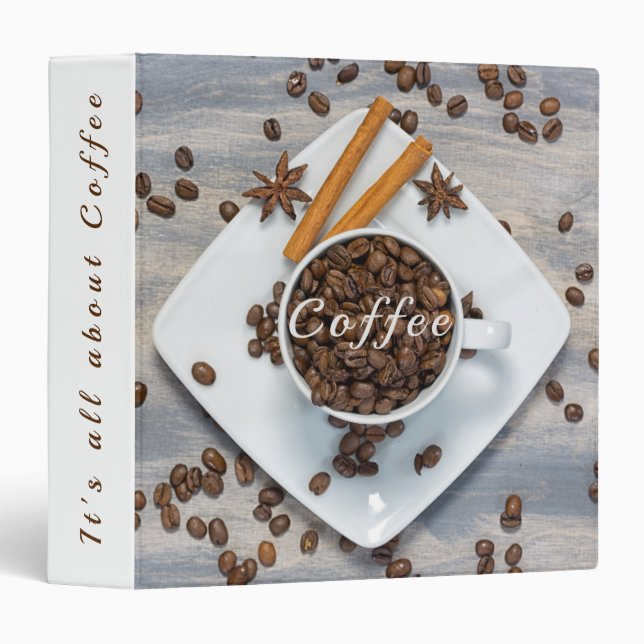 Coffee Recipes modern  Binder (Front/Spine)