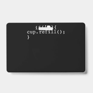 Coffee Refill Smart Coding Software Engineer Badge