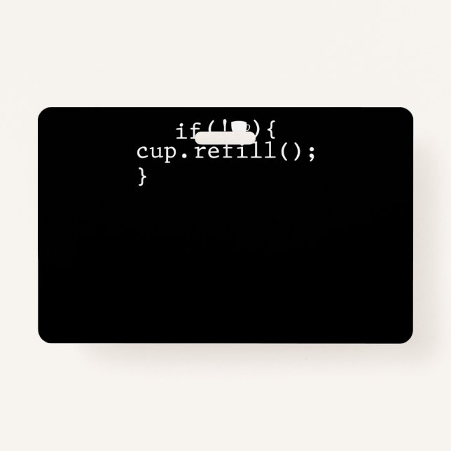 Coffee Refill Smart Coding Software Engineer Badge (Front)