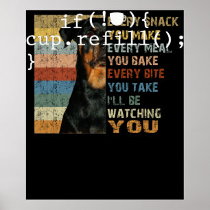 Coffee Refill Smart Coding Software Engineer Poster