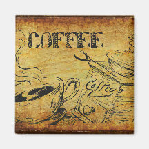 Coffee Refrigerator Magnet