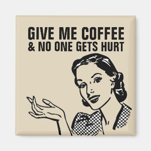 COFFEE RETRO HOUSEWIFE MAGNETS