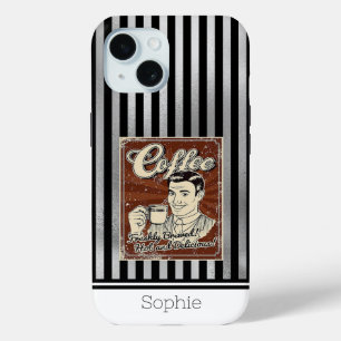 Coffee Retro Samsung  iPhone 15 Case