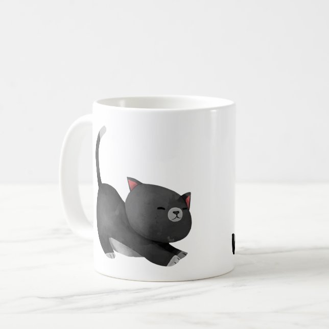 Coffee Right Meow Mug (Front Left)