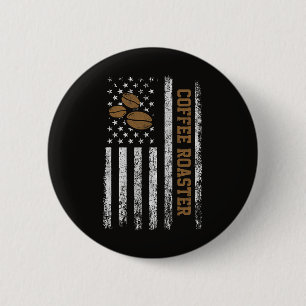 Coffee Roaster 2 Inch Round Button