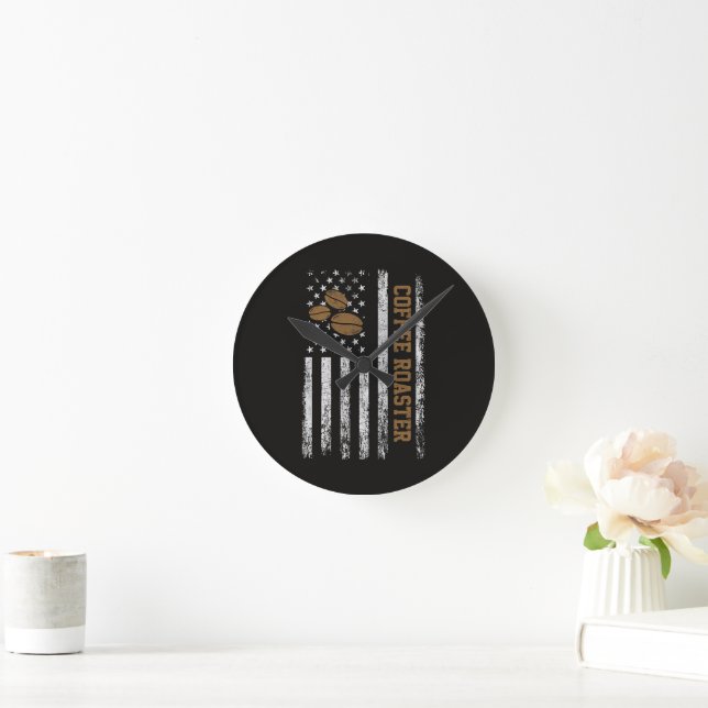 Coffee Roaster Round Clock (Home)