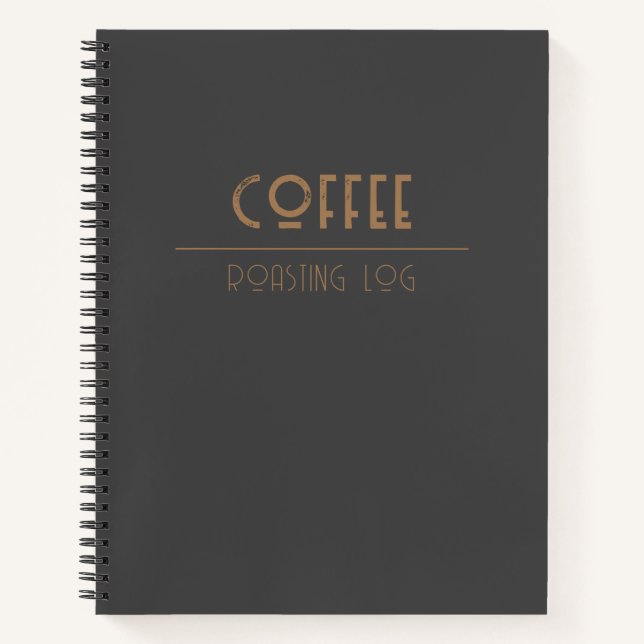 Coffee Roasting Log Notebook (Front)