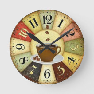 Coffee Round Clock