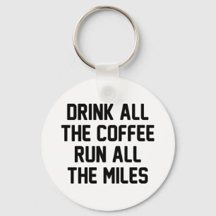 Coffee & Run Keychain