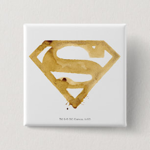 Coffee S Symbol 2 Inch Square Button