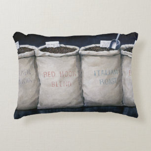 Coffee Sacks 1990 Accent Pillow