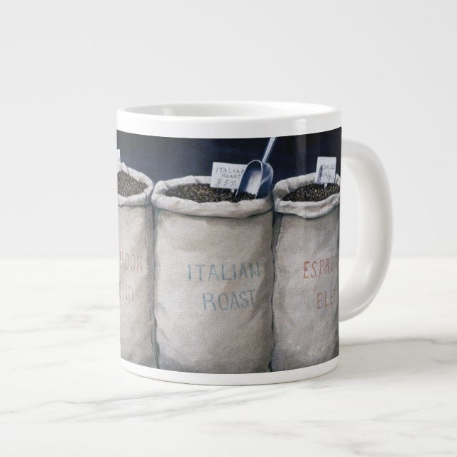 Coffee Sacks 1990 Large Coffee Mug (Front Right)