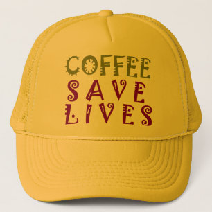 Coffee Saves Lives Trucker Hat
