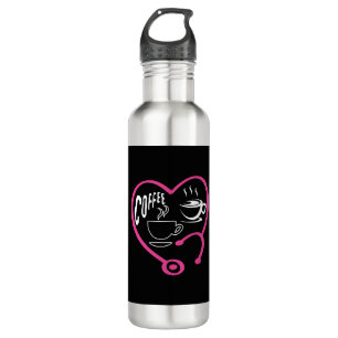 Coffee Scrubs And Rubber Gloves  classique 710 Ml Water Bottle